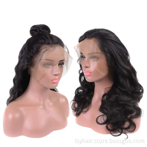 360 Lace Frontal Wigs Pre Plucked With Baby Hair Brazilian Body Wave Human Hair 150 density Lace Front Wig for Black Women